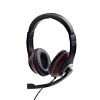 Gembird headphones/headset Bedraad Hoofdband Gamen Zwart, Rood