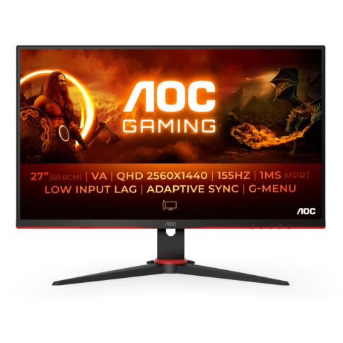 AOC G2 PC-flat panel 68,6 cm (27 inch) 2560 x 1440 Pixels Quad HD Zwart, Rood