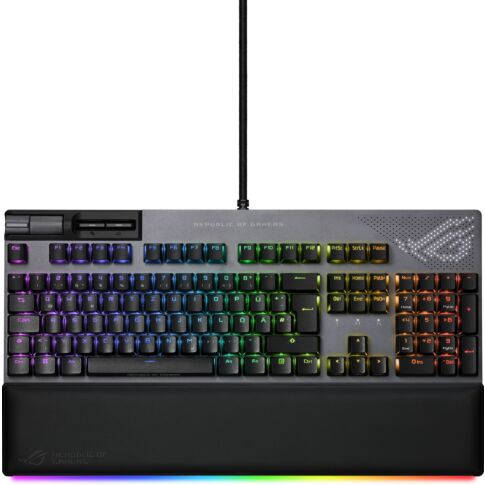 ASUS ROG Strix Flare II Animate toetsenbord Gamen USB QWERTZ Duits Zwart