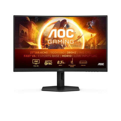 AOC G4 PC-flat panel 68,6 cm (27 inch) 1920 x 1080 Pixels Full HD LED Zwart