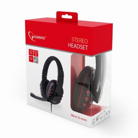 Gembird GHS-402 headphones/headset Bedraad Hoofdband Gamen Zwart