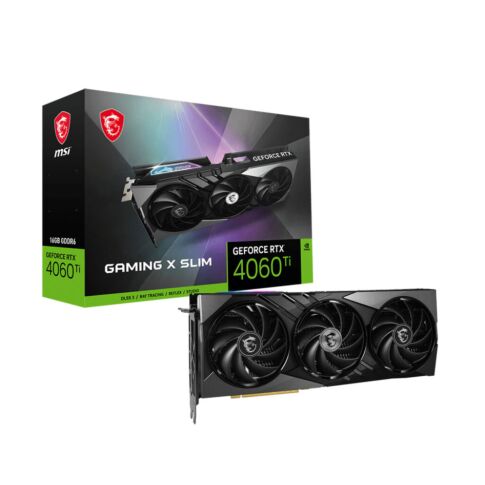 MSI GAMING GEFORCE RTX 4060 Ti X SLIM 16G graphics card NVIDIA 16 GB GDDR6