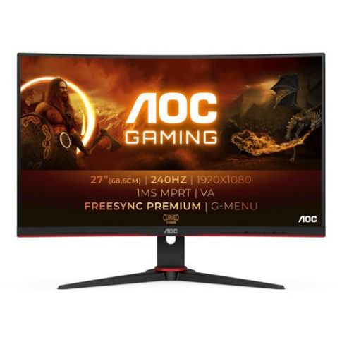 AOC G2 écran plat de PC 68,6 cm (27 inch) 1920 x 1080 pixels Full HD LED Noir, Rouge