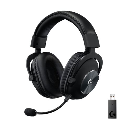 Logitech G Pro X Headset Draadloos Hoofdband Gamen Zwart 1100mAh