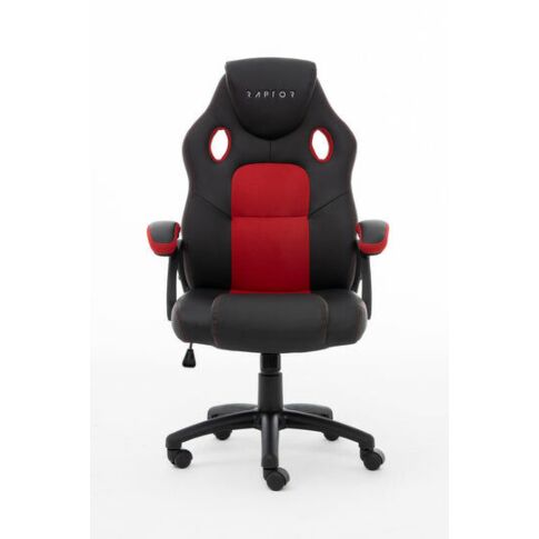 Raptor Gaming RG-GS-40 Gaming leunstoel Gecapitonneerde zitting Zwart, Rood