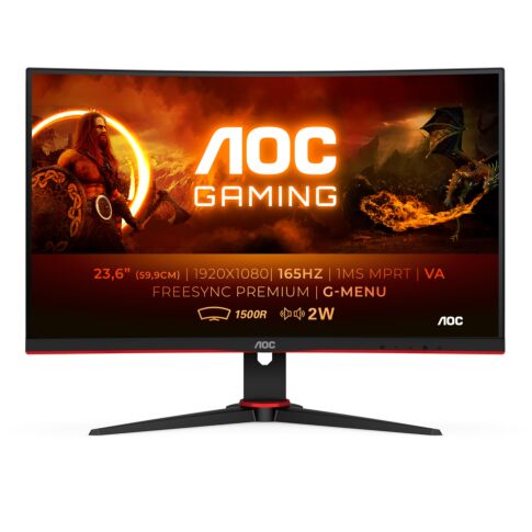 AOC G2 PC-flat panel 59,9 cm (23.6 inch) 1920 x 1080 Pixels Full HD LED Zwart, Rood