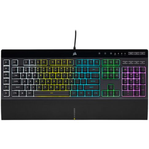 Corsair K55 RGB PRO toetsenbord Gamen USB QWERTY Amerikaans Engels Zwart