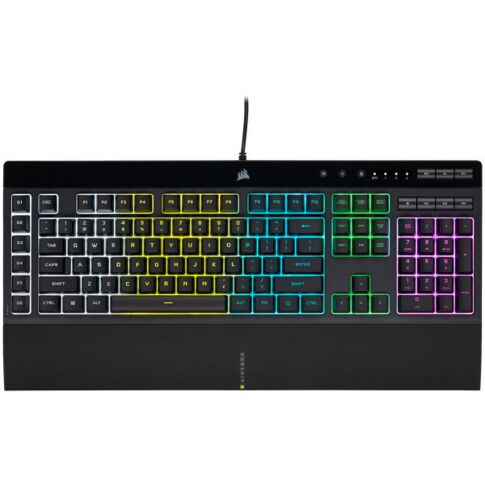 Corsair K55 RGB PRO toetsenbord Gamen USB AZERTY Belgisch Zwart