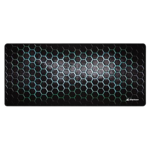 Sharkoon SKILLER SGP30 Gaming mouse pad Zwart, Groen Rubber, Textiel