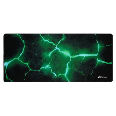 Sharkoon SKILLER SGP30 Gaming mouse pad Zwart, Groen Rubber, Textiel