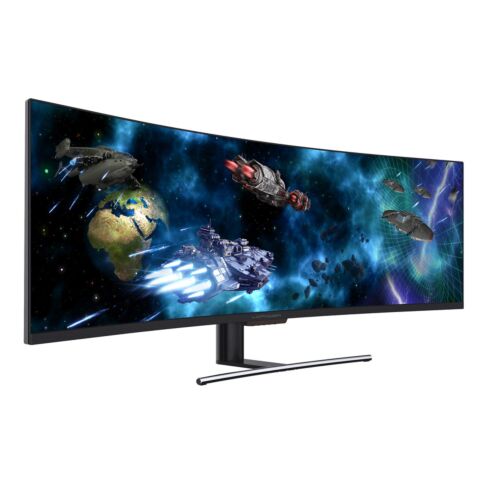 LC-Power LED display 124.5 cm (49 inch) 3840 x 1080 pixels UltraWide Full HD QLED Black