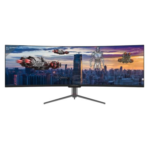 LC-Power LED display 124,5 cm (49 inch) 5120 x 1440 pixels UltraWide Quad HD QLED Noir