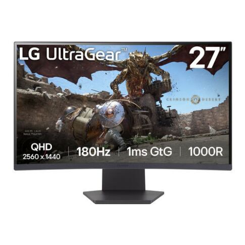 LG 27GS60QC-B PC-flat panel 68,6 cm (27 inch) 2560 x 1440 Pixels Full HD LCD Zwart