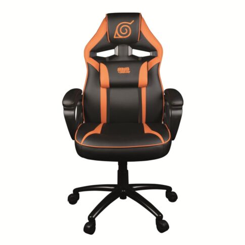 Konix Naruto 78441116680 video game chair Gaming armchair Padded seat Black, Orange