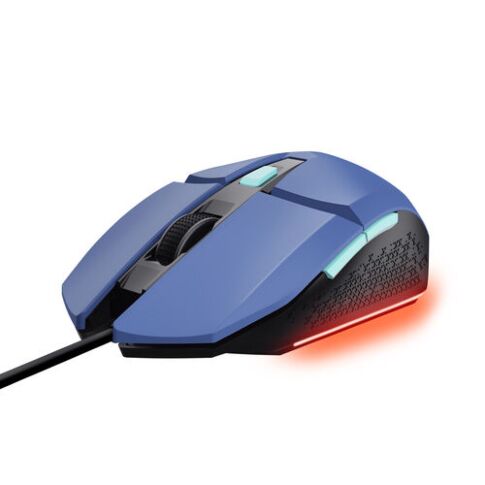 Trust GXT109B FELOX muis Gamen Ambidextrous USB Type-A 6400 DPI Blauw