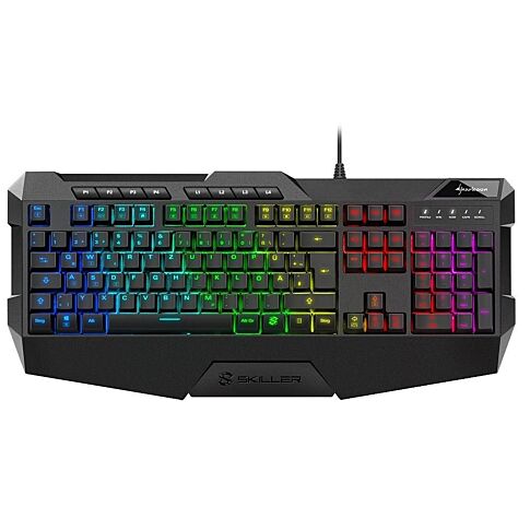 Sharkoon SKILLER SGK4 toetsenbord Gamen USB QWERTZ Duits Zwart