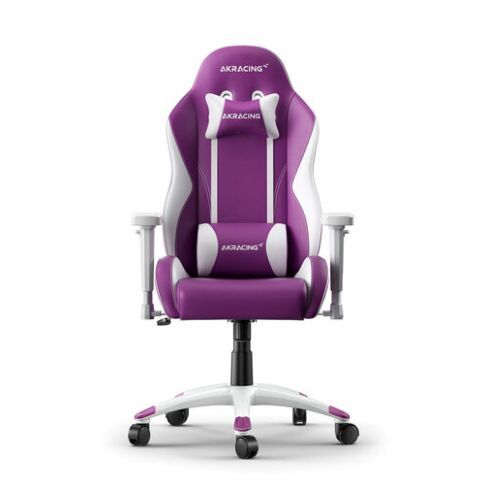 AKRacing California Siège de jeu sur PC Siège capitonné Violet, Blanc